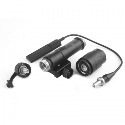 Airsoft M600C Torch CREE LED Twin Battery Mountable Flashlight Black
